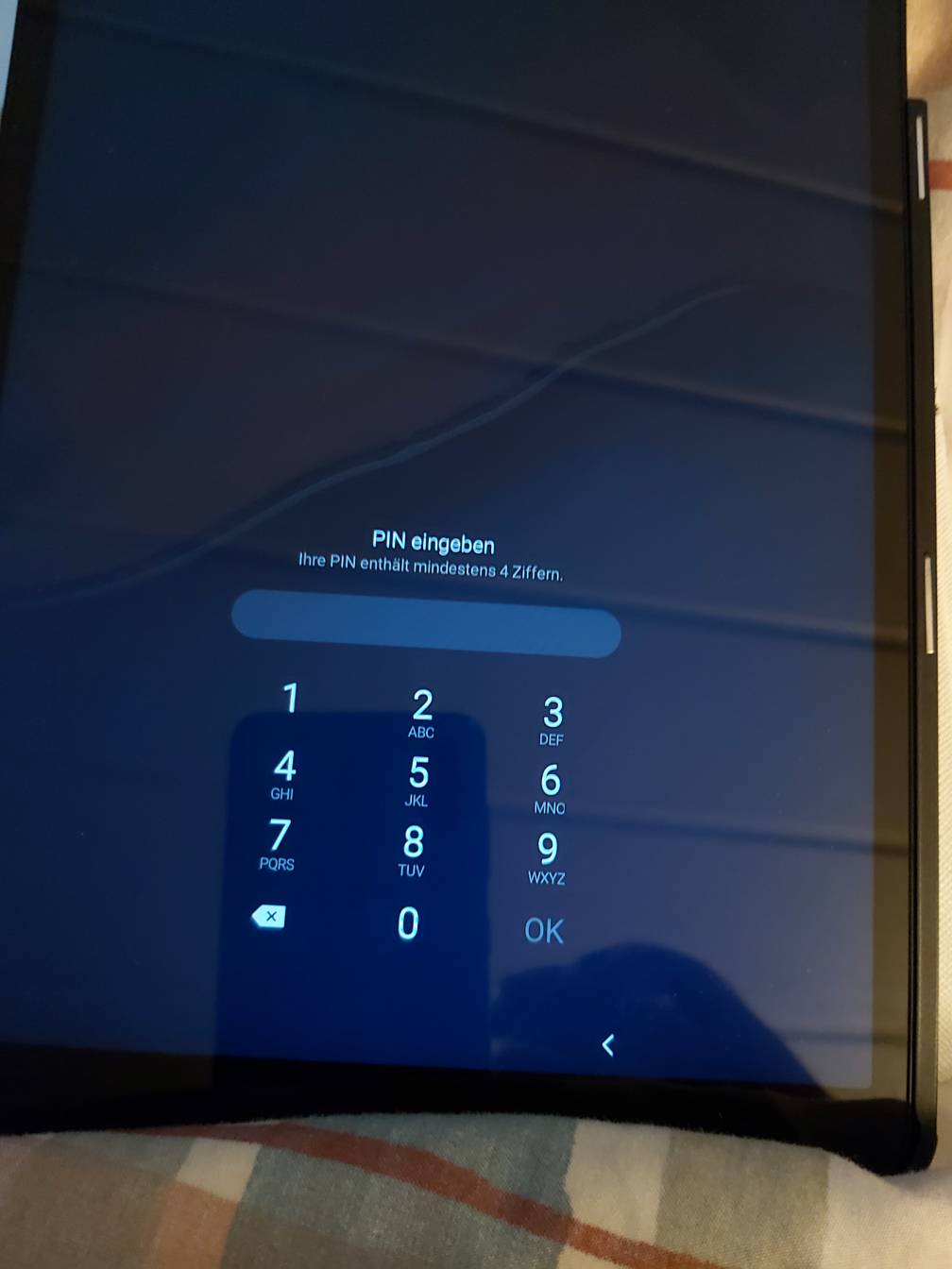 Gelöst: Tablet PIN Eingabe nicht möglich - Samsung Community