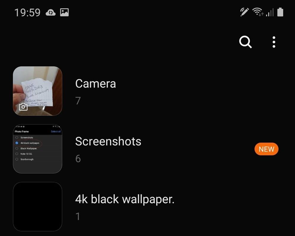 Choose the standalone folder with the black wallpaper in it.