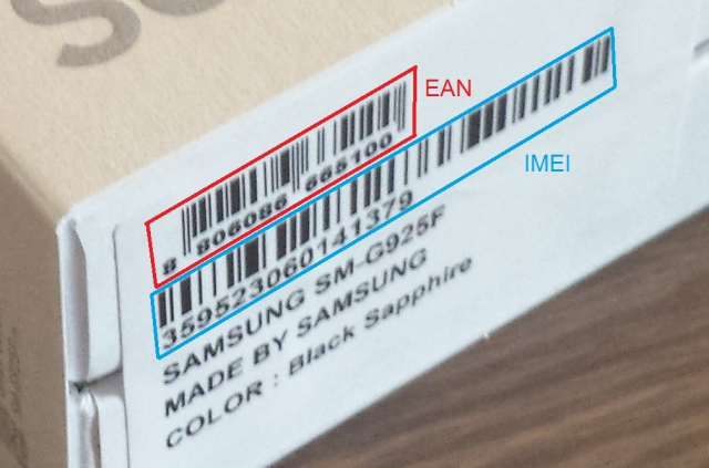 Résolu : Code Ean comment le retrouver? - Samsung Community
