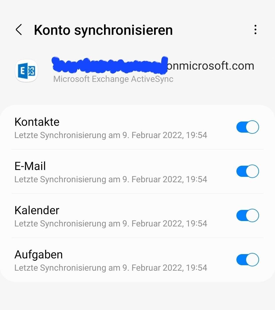 Synchronisation Kontakte geht nicht mehr - Samsung Community