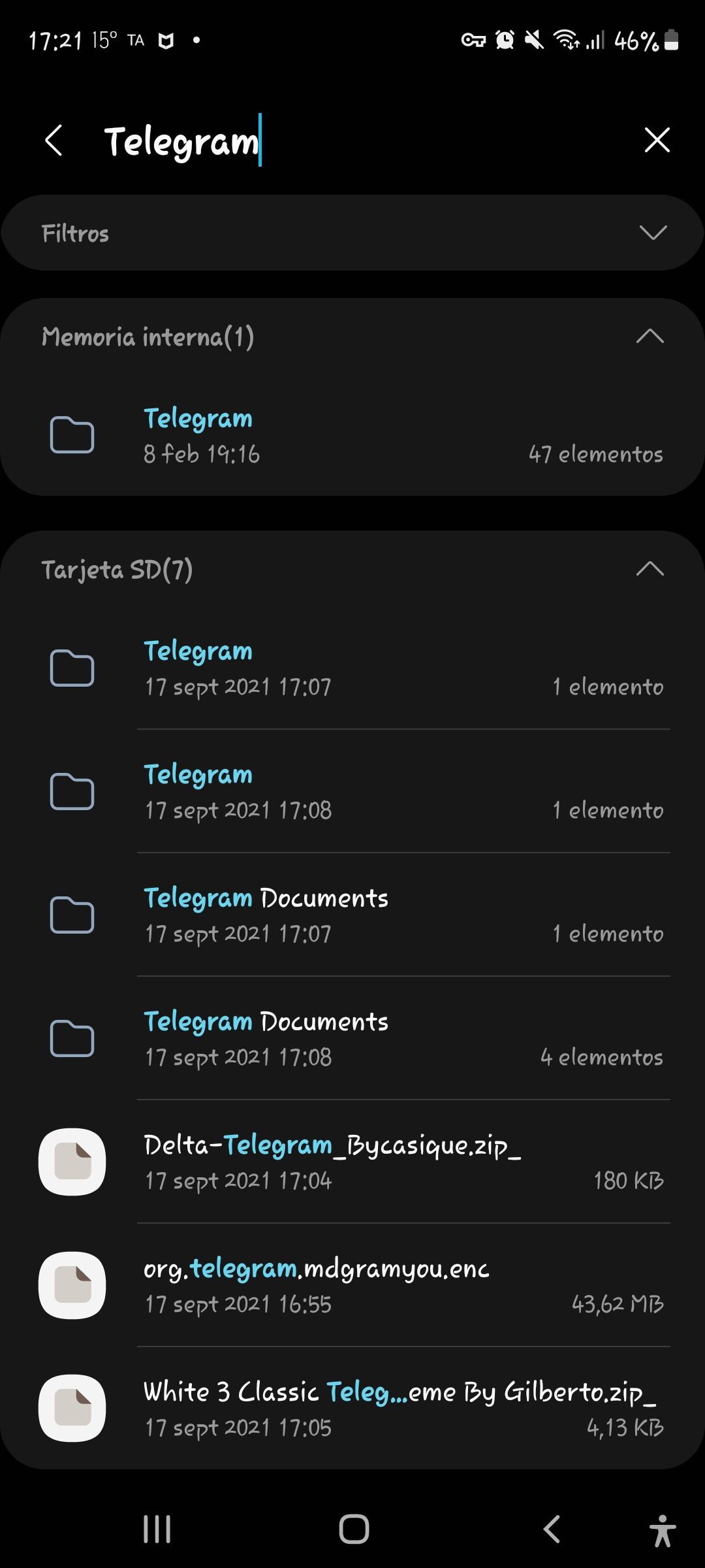 Solucionado: Carpeta Telegram - Samsung Community