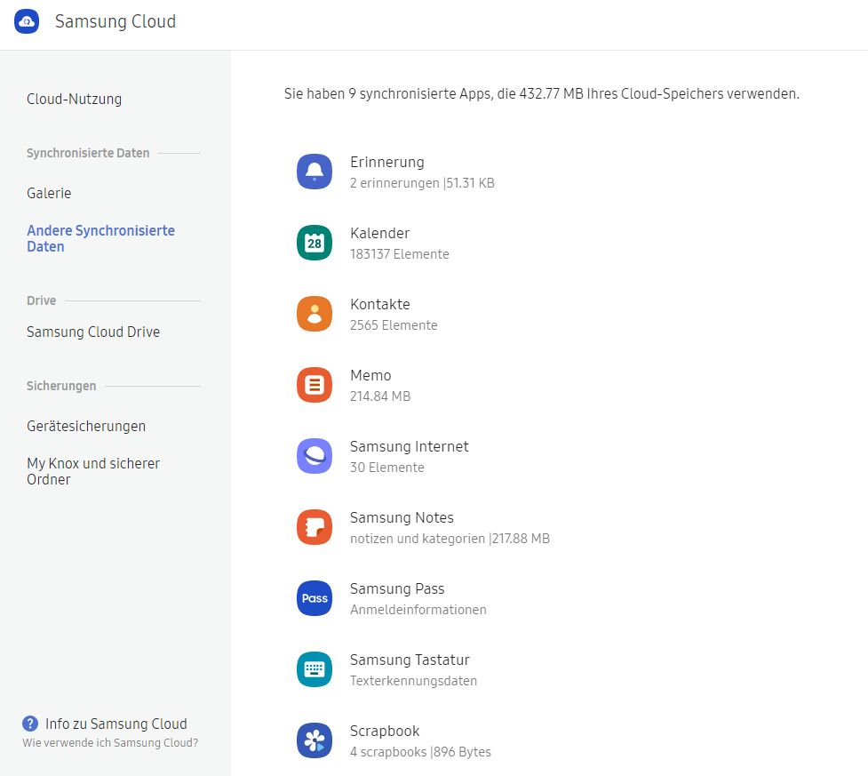 Webzugriff auf Samsung Cloud – Seite 2 - Samsung Community