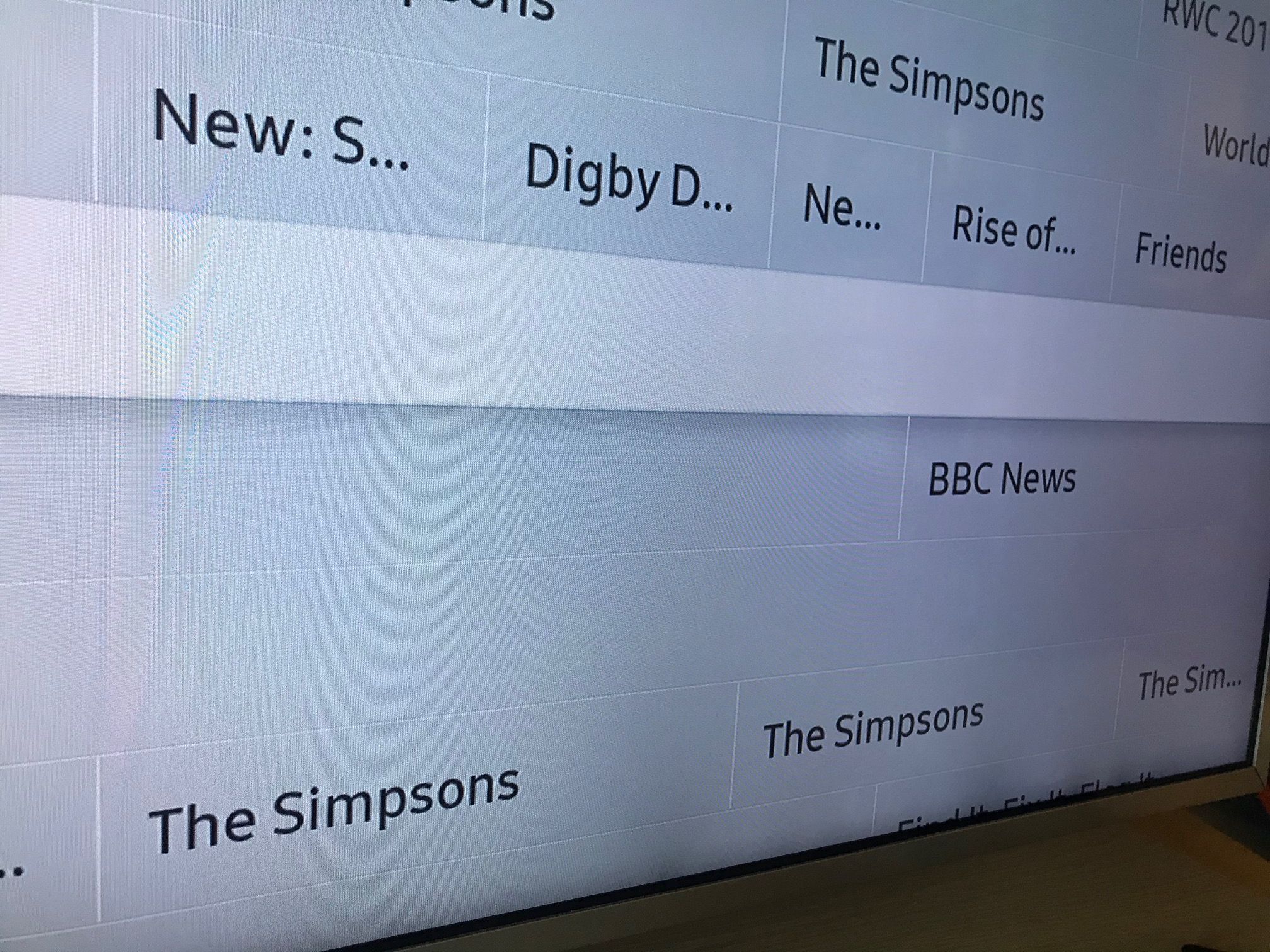 Bottom of the screen has dark spots on 17 month old TV Samsung Community