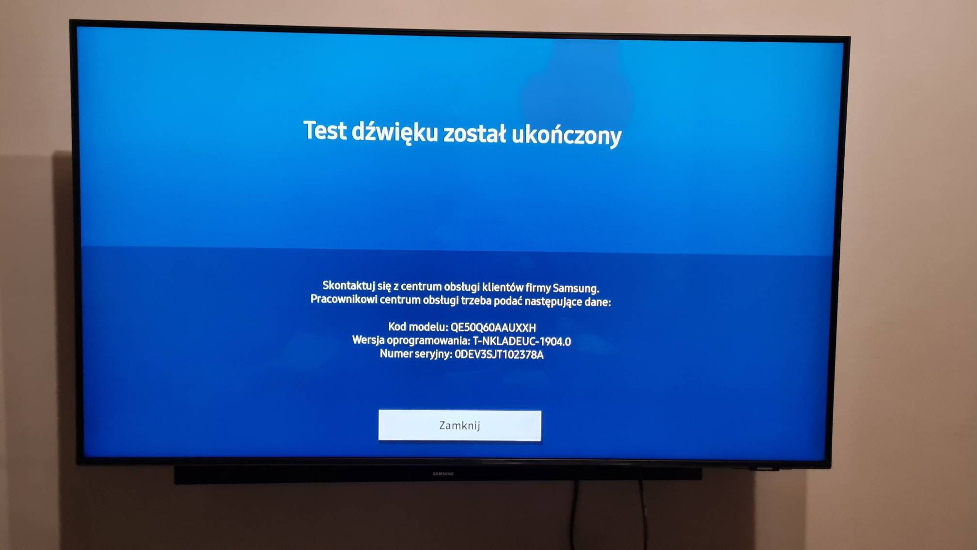 Rozwiązano Brak dźwięku wejście optyczne Samsung Community