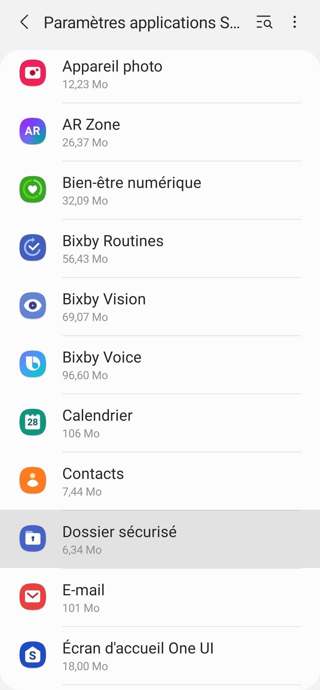 Résolu Dossier sécurisé Samsung Community