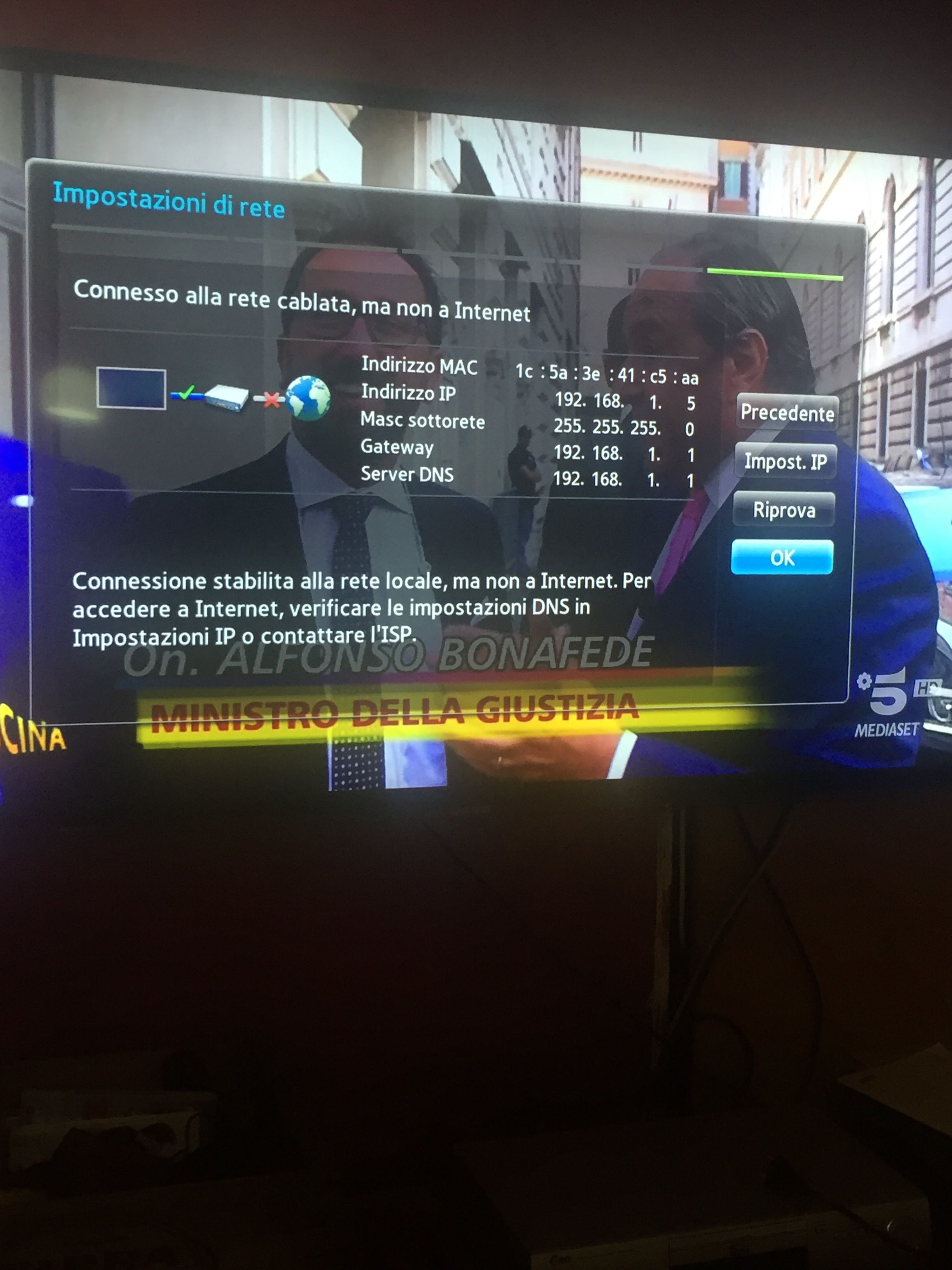 La Tv Si Collega Al Wifi Ma Non A Internet