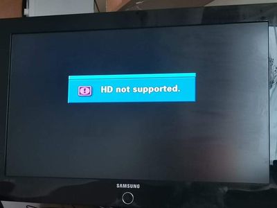 Solved: Not available message on TV won't go away - Samsung Community