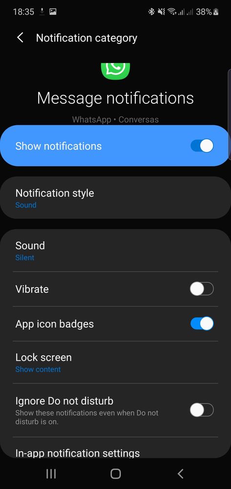 Whatsapp notifications issue - Samsung Community