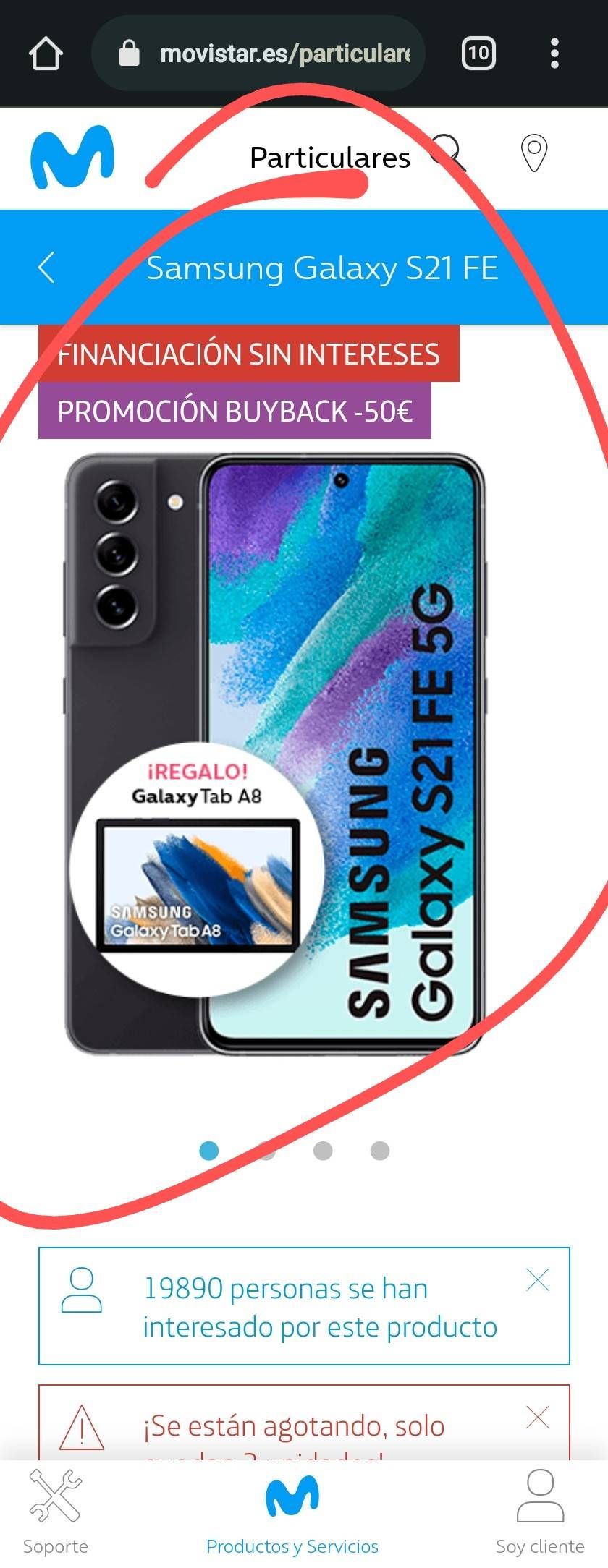 Solucionado: Promoción Galaxy Tab A8 con Samsung Galaxy S21 FE - Samsung  Community