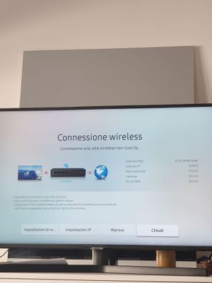 Smart TV UE43NU7400 non si collega al Wi-Fi in hotspot - Samsung Community