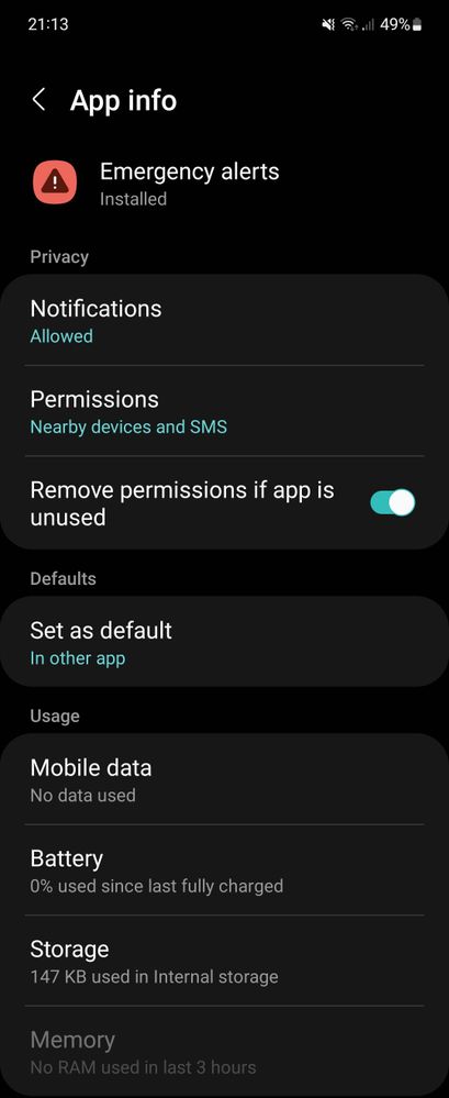 Emergency alerts app - Samsung Community