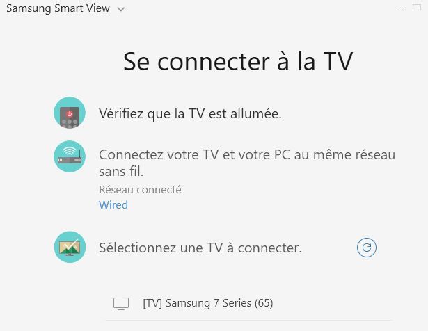 Connexion PC - TV SAMSUNG - Samsung Community