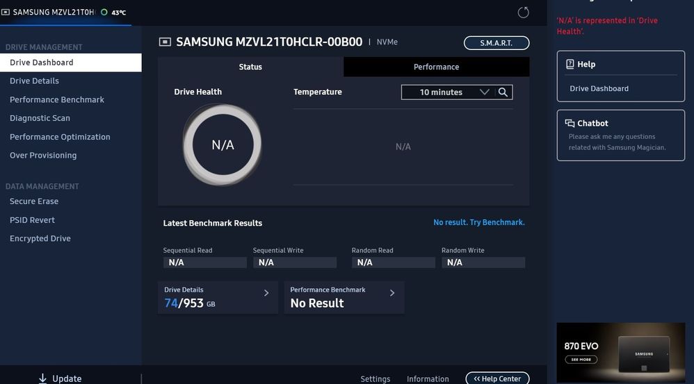 Why My Samsung SSD NVMe not reconized by Magician Software - Samsung  Community