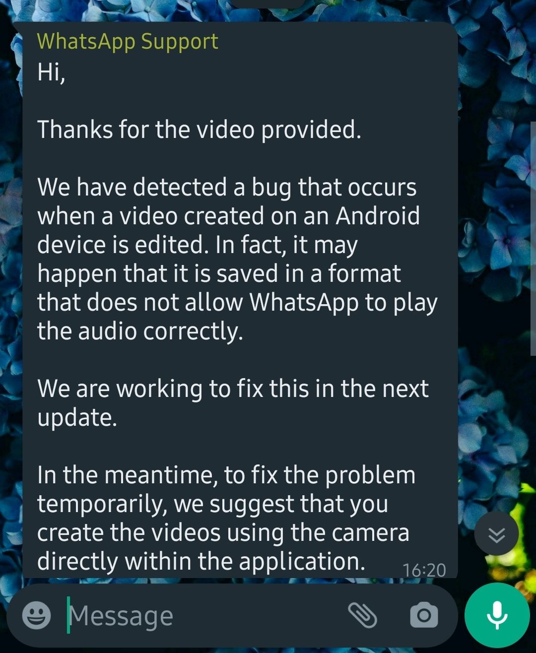Solved: No sound when upload video to whatsapp - Samsung Community