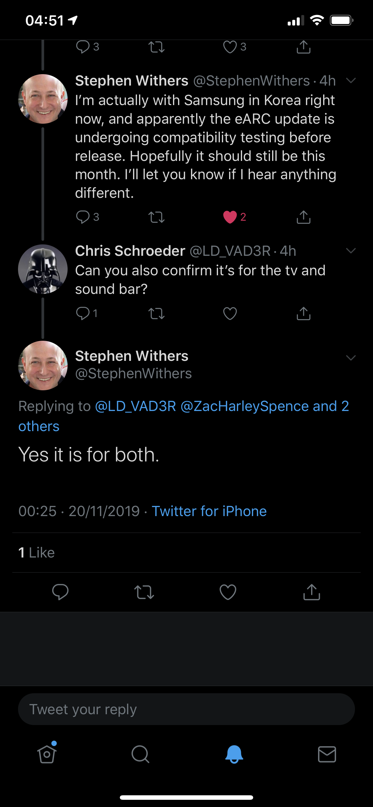 samsung q90r soundbar earc