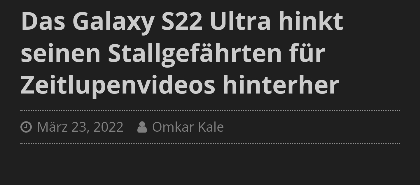 S22 Ultra Super Slow Mo verpixelt Seite 3 Samsung Community