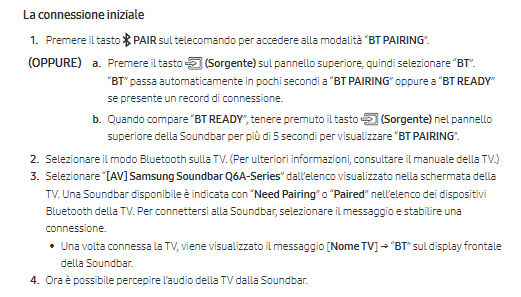 Soundbar HW Q600A spesso non si attiva automaticamente - Samsung Community