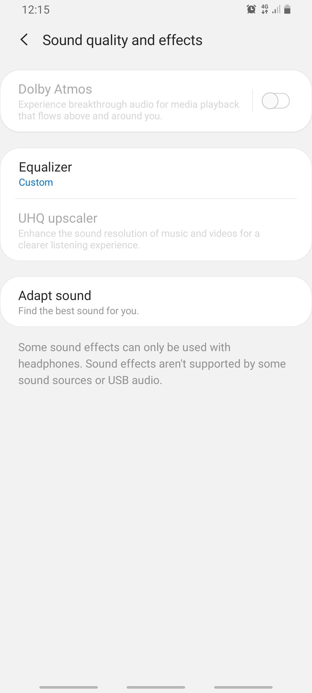 Sound effects and quality - Samsung Community