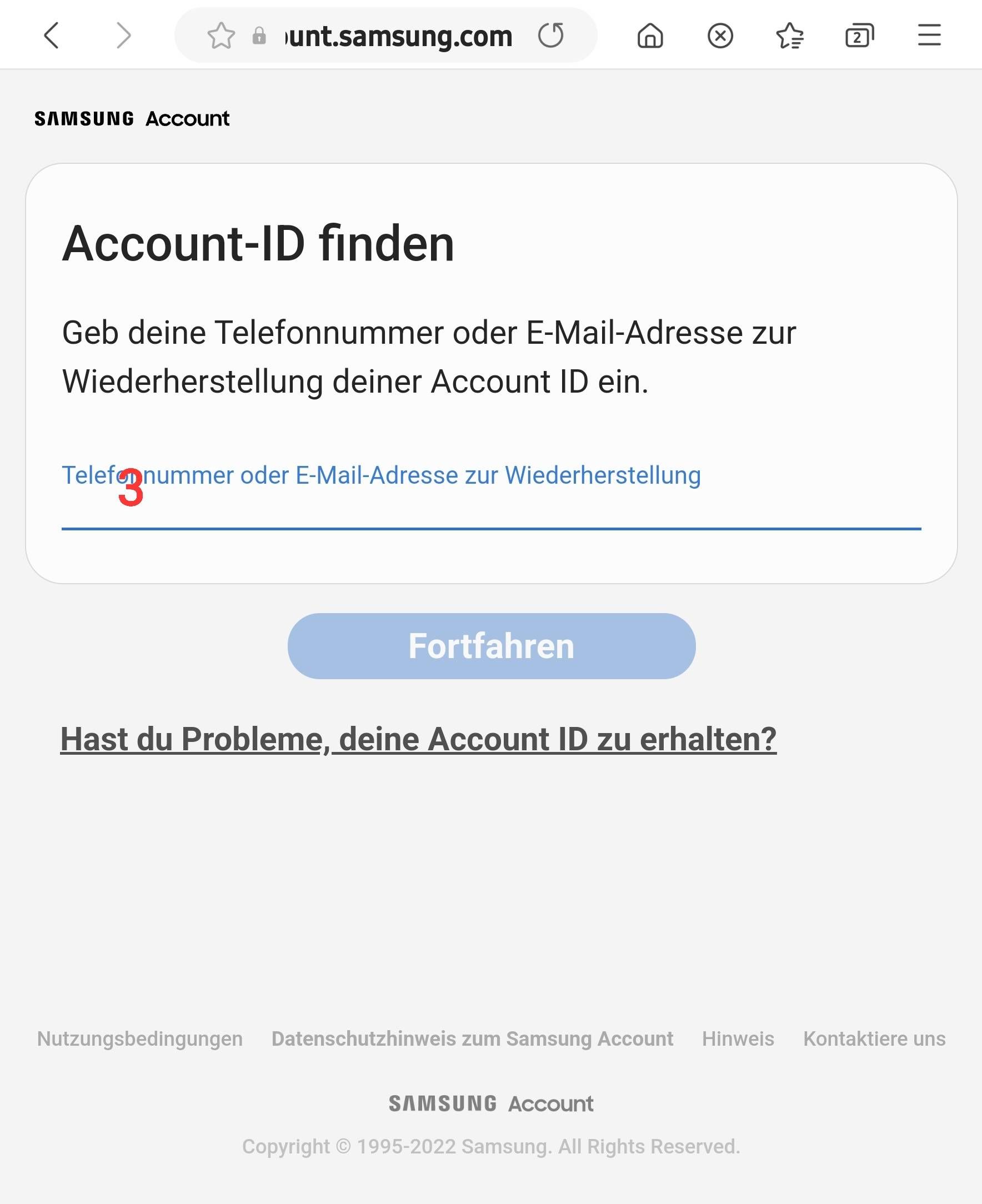 SamsungAccount neue Telefonnummer Samsung Community