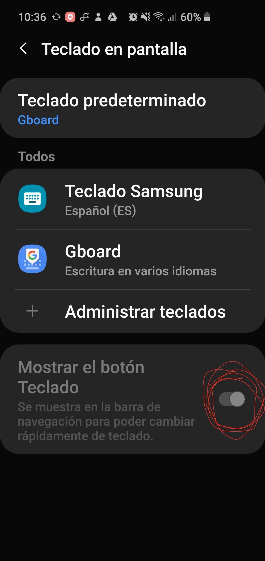 Solucionado: Problema Android 10 mostrar boton teclado no se quita -  Samsung Community