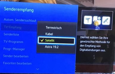 UE65HU7590L Sendersuche findet bei Astra 19,2 keine Sender. Nur mit Astra  28,2 werden Sender gefunden die bei Astra 19,2 laufen - Samsung Community