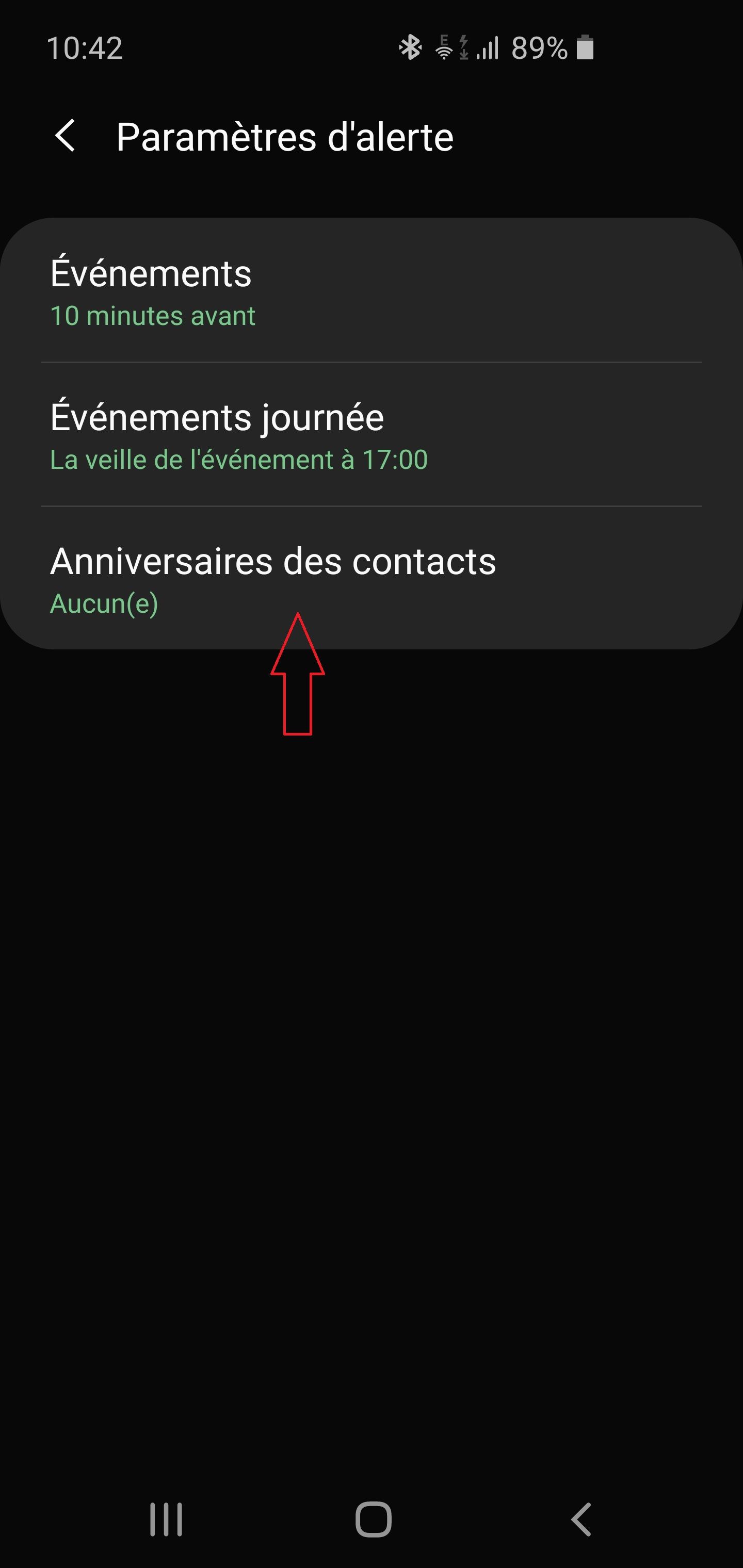 Recevoir notification anniversaire du calendrier - Samsung Community
