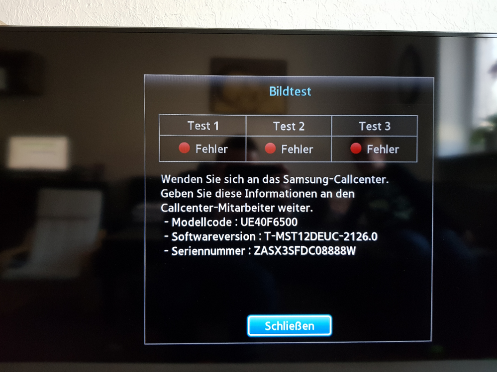 Smart TV UE40F6500SS schwarzer Balken von links nach recht... - Samsung  Community