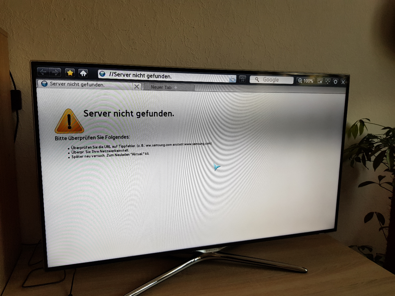 Smart TV UE40F6500SS schwarzer Balken von links nach recht&hellip; Samsung