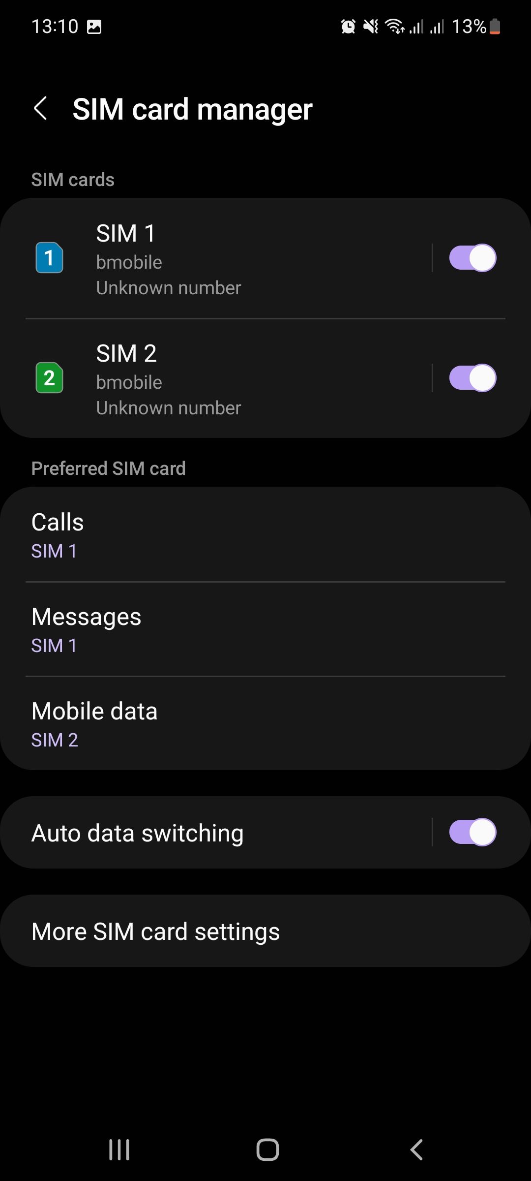 Mobile Data is switched automatically upon SIM 2 enable - Samsung Community