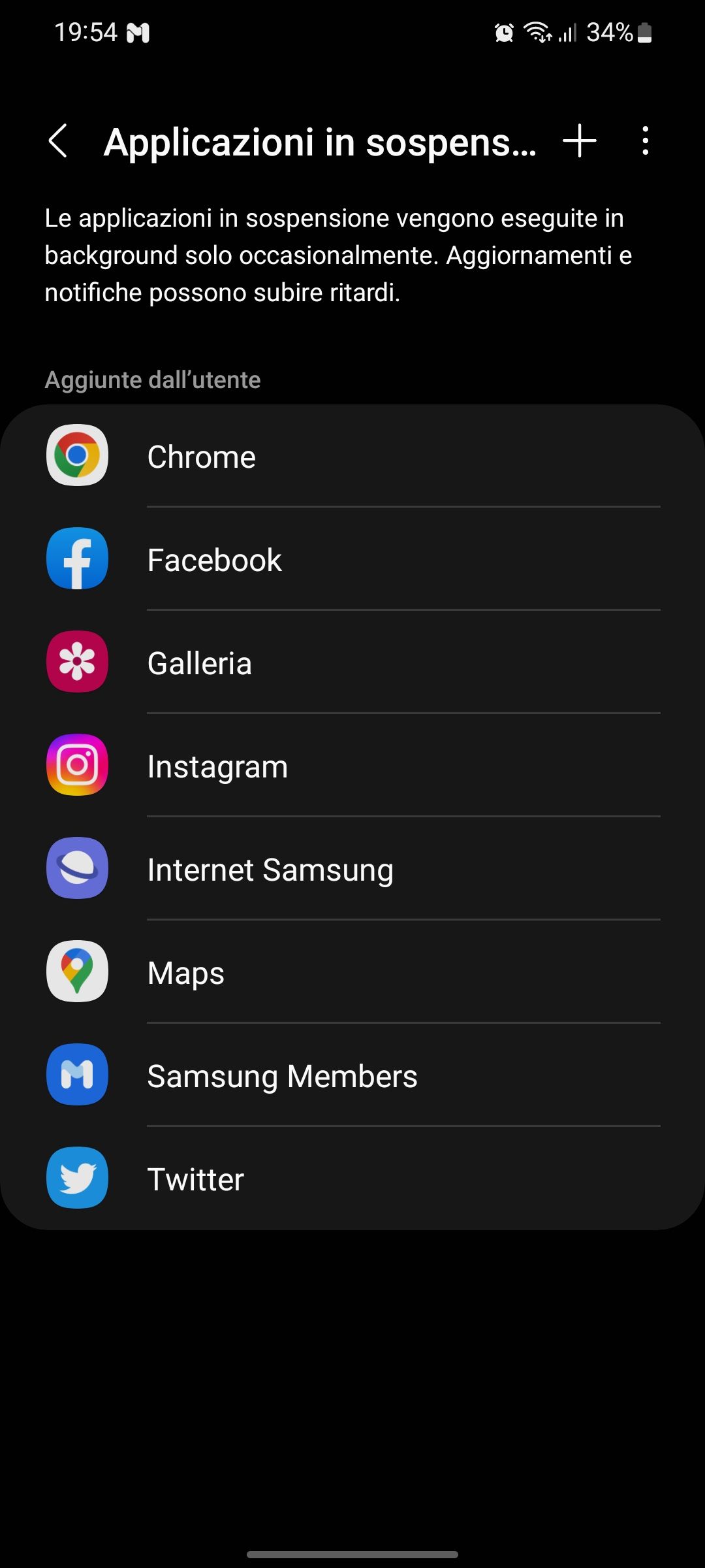 Applicazioni in sospensione - Samsung Community
