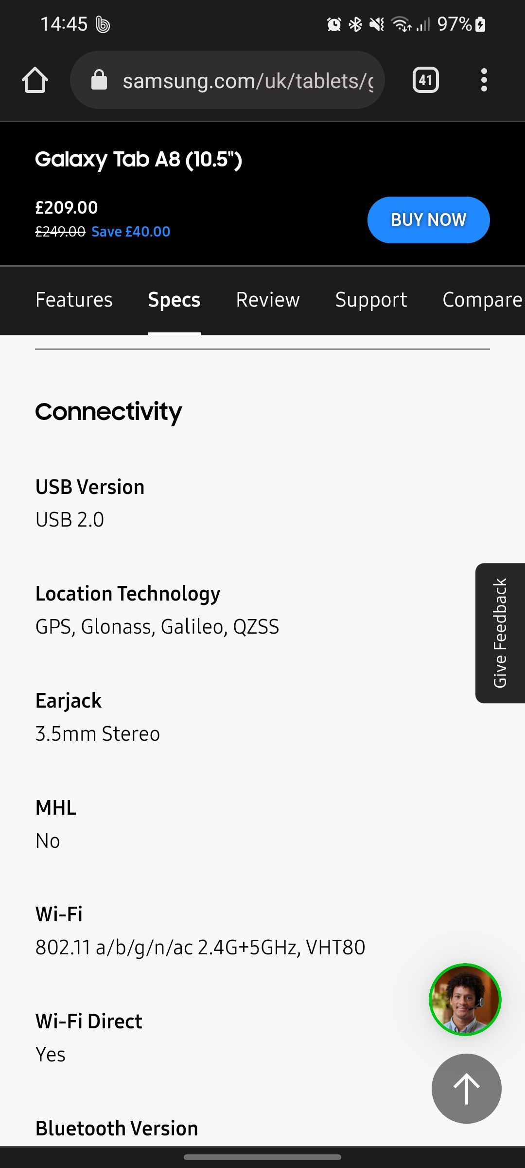 Galaxy Tab A8 connect to a VGA second screen Samsung Community