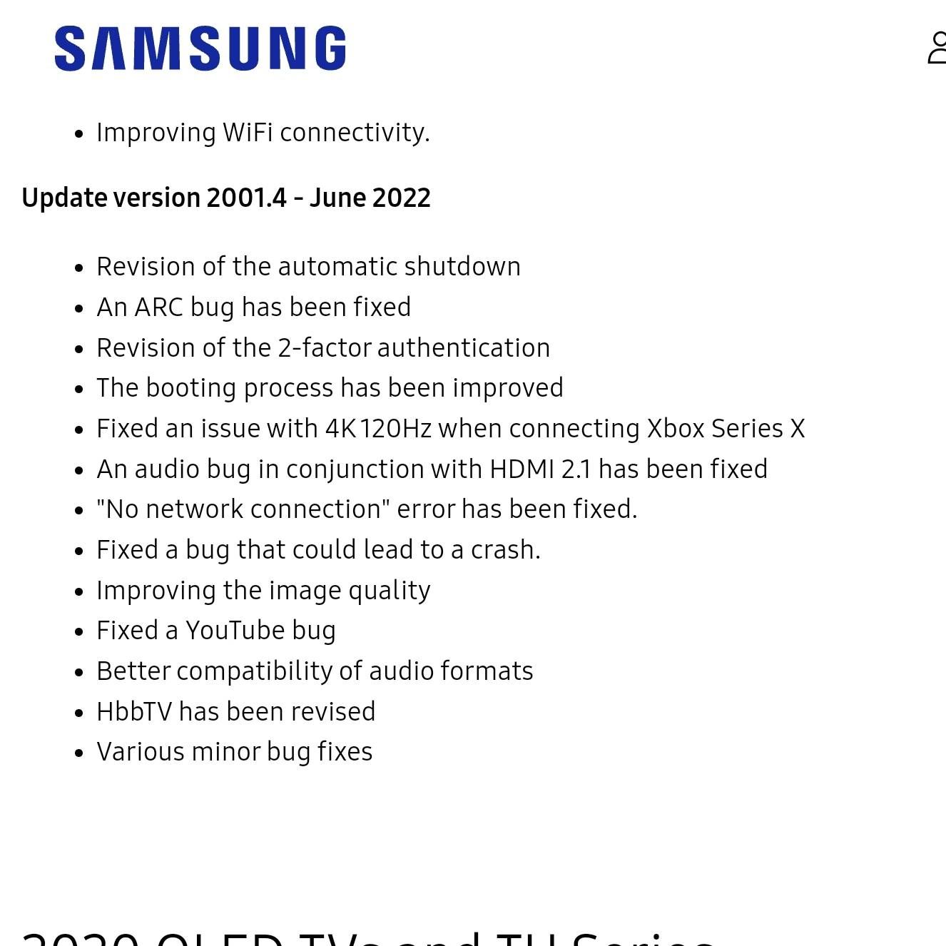 Samsung QN95A - June 2022 Firmware 2021.4 - Samsung Community