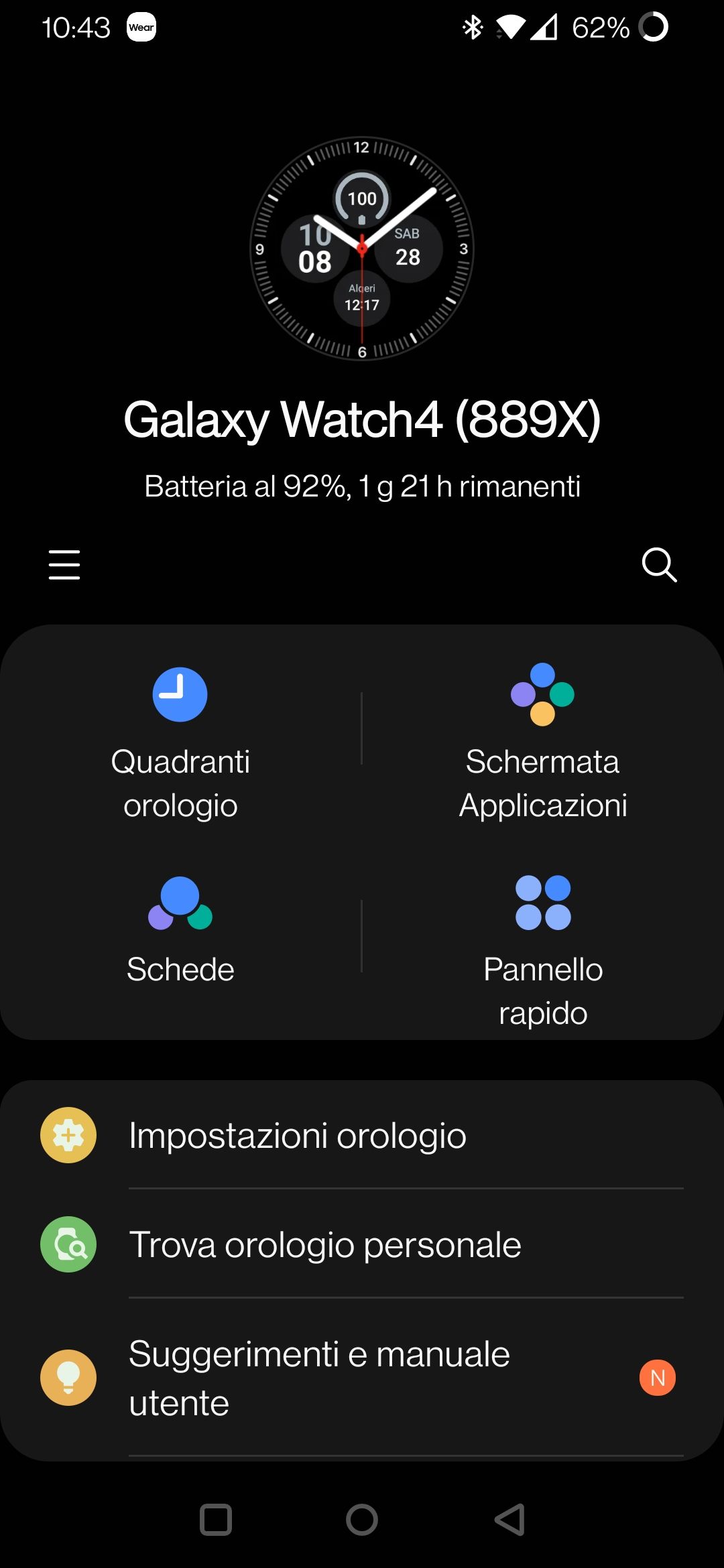 Watch 4 - Galaxy Watch Manager - Imposs. notificare su orologio - Samsung  Community