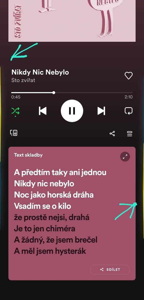 na oklrajích displeje se zobrazí zvoleny design vizualizace zvuku
