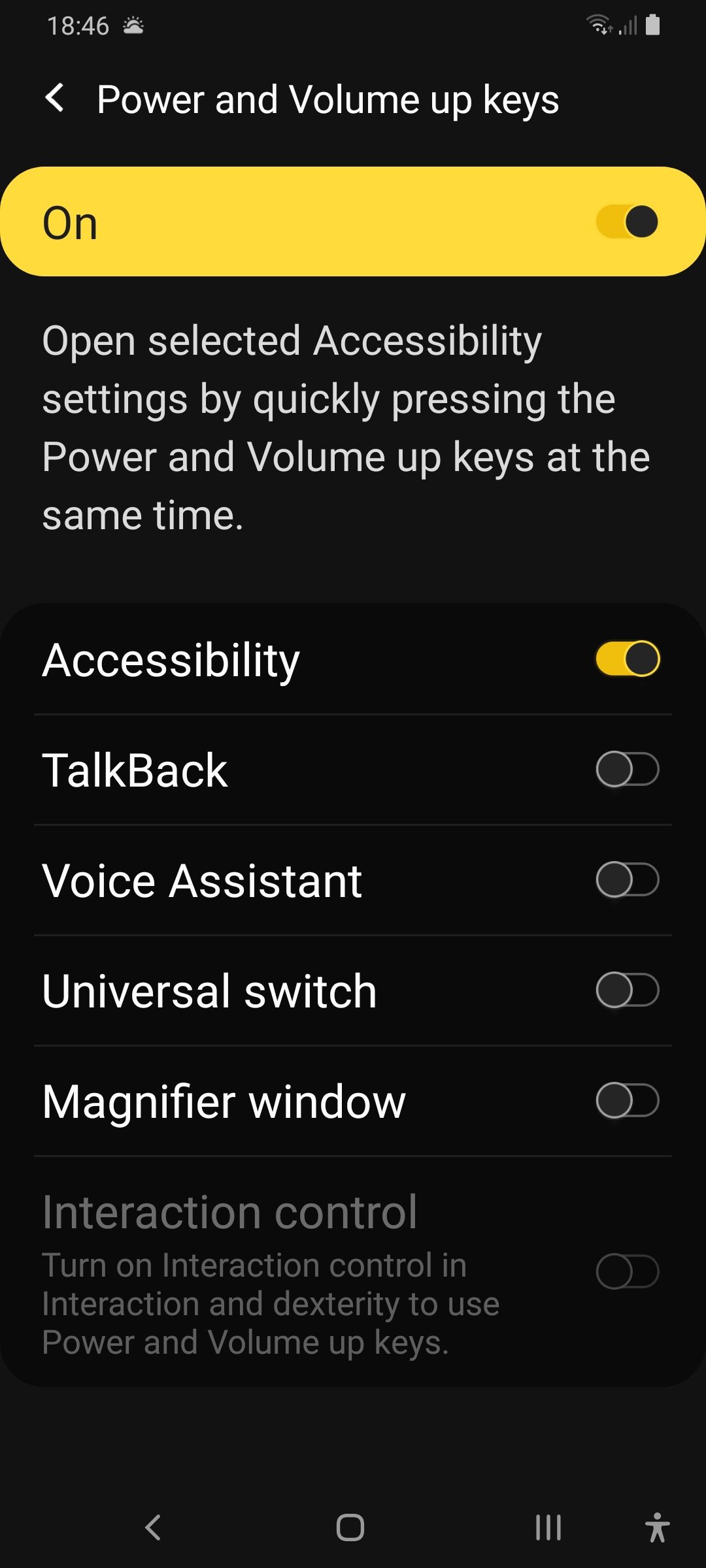 Solved: Shortcut inverting colours - Samsung