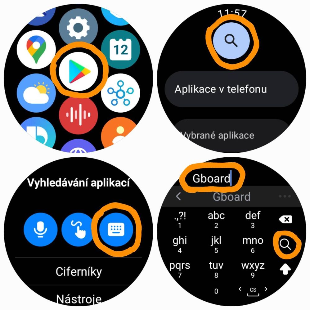 Jak na diktování v češtině a plnohodnotnou klávesnici na hodinkách Galaxy  Watch4 - Samsung Community