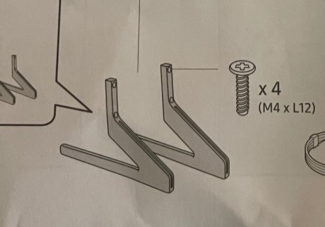 M4 L12 screws for TV stand