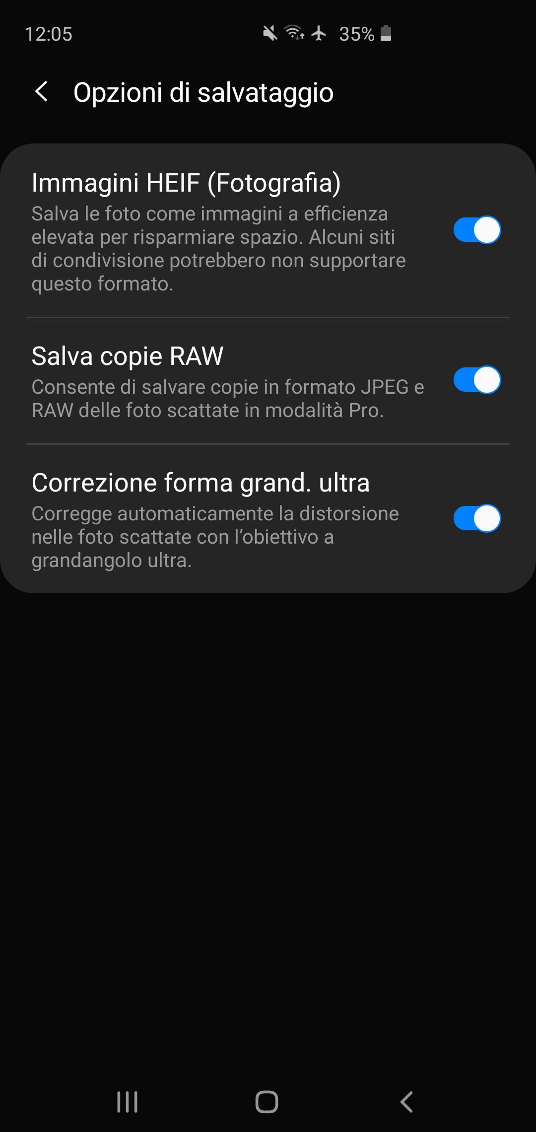 Salvataggio In Raw S10e Funziona Samsung Community