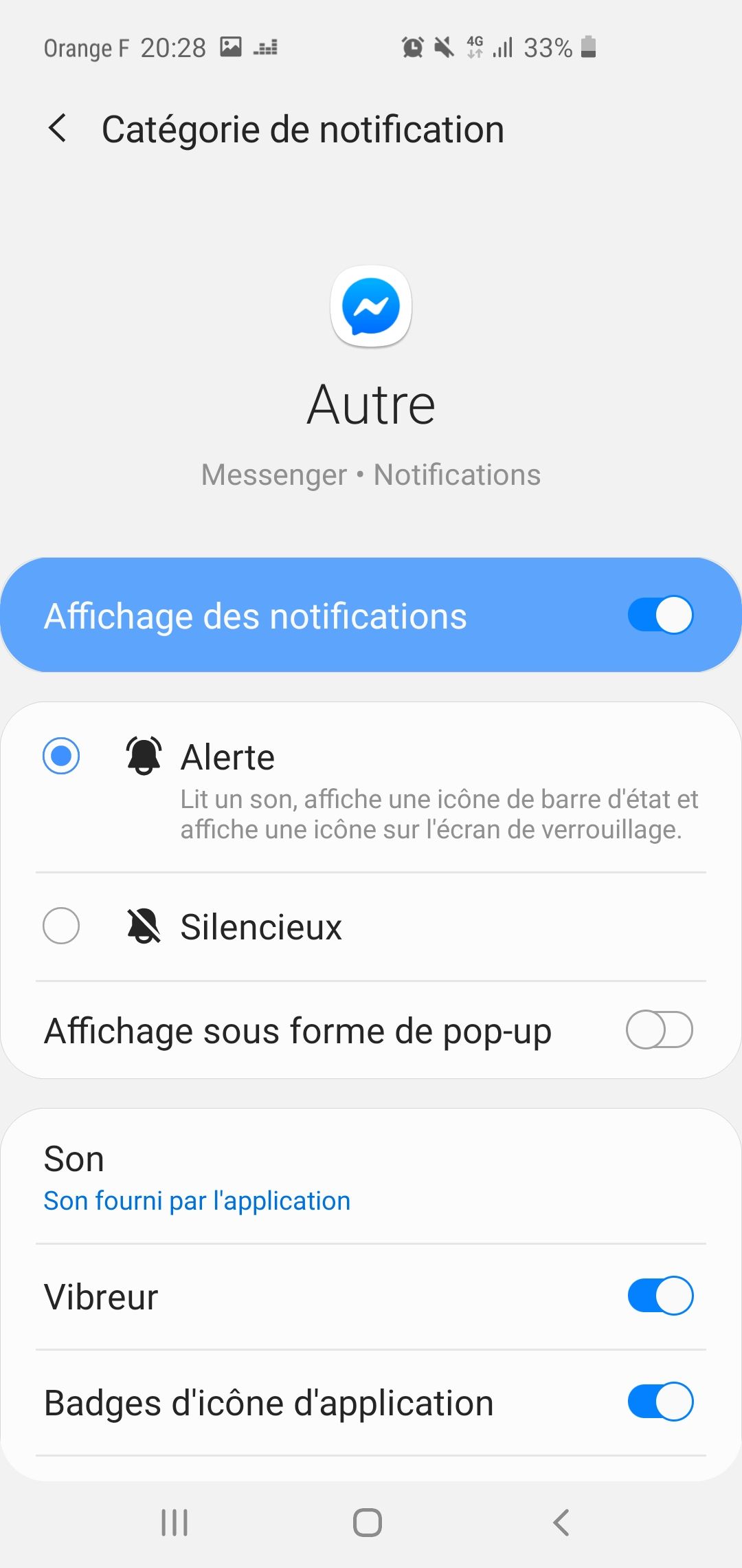 Notifications pop up Messenger - Samsung Community