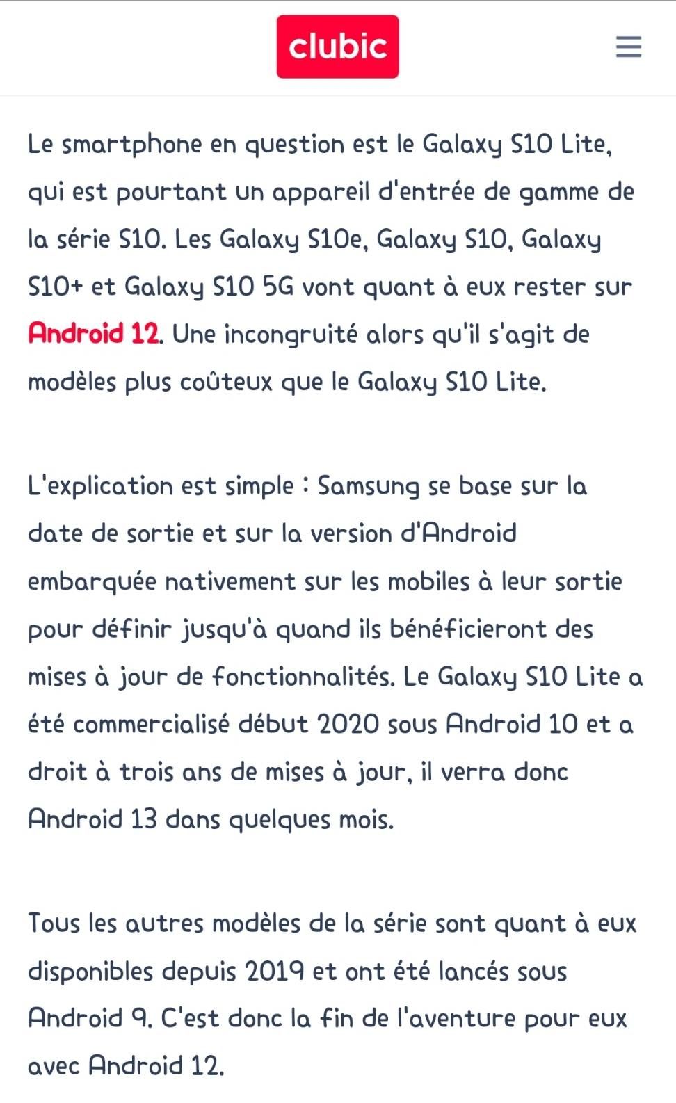 Résolu : Android 13 - Samsung Community