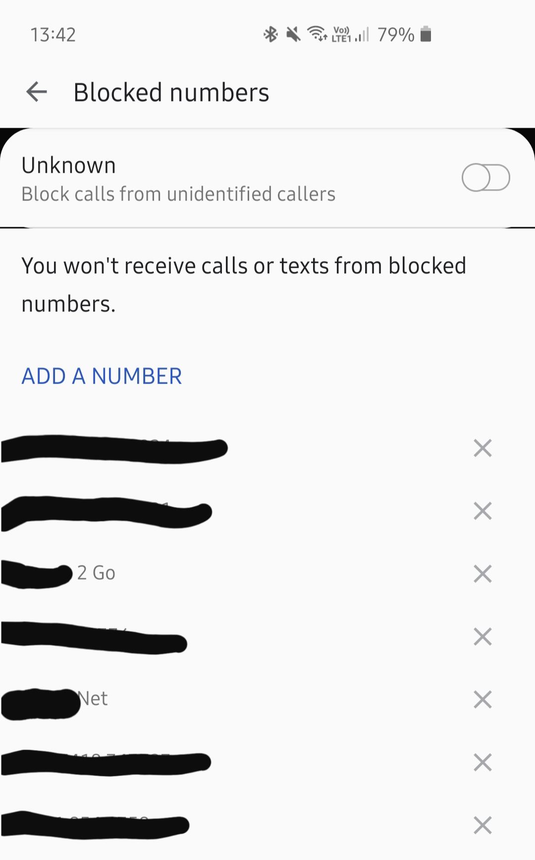 help from samsung! i have s10 how to block sms without number i got this  spam every day!!!! - Samsung Community