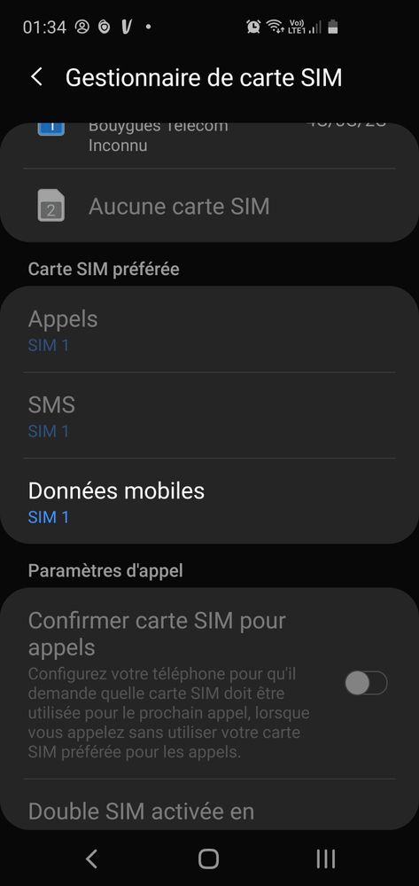 Résolu : gestion double SIM - Samsung Community