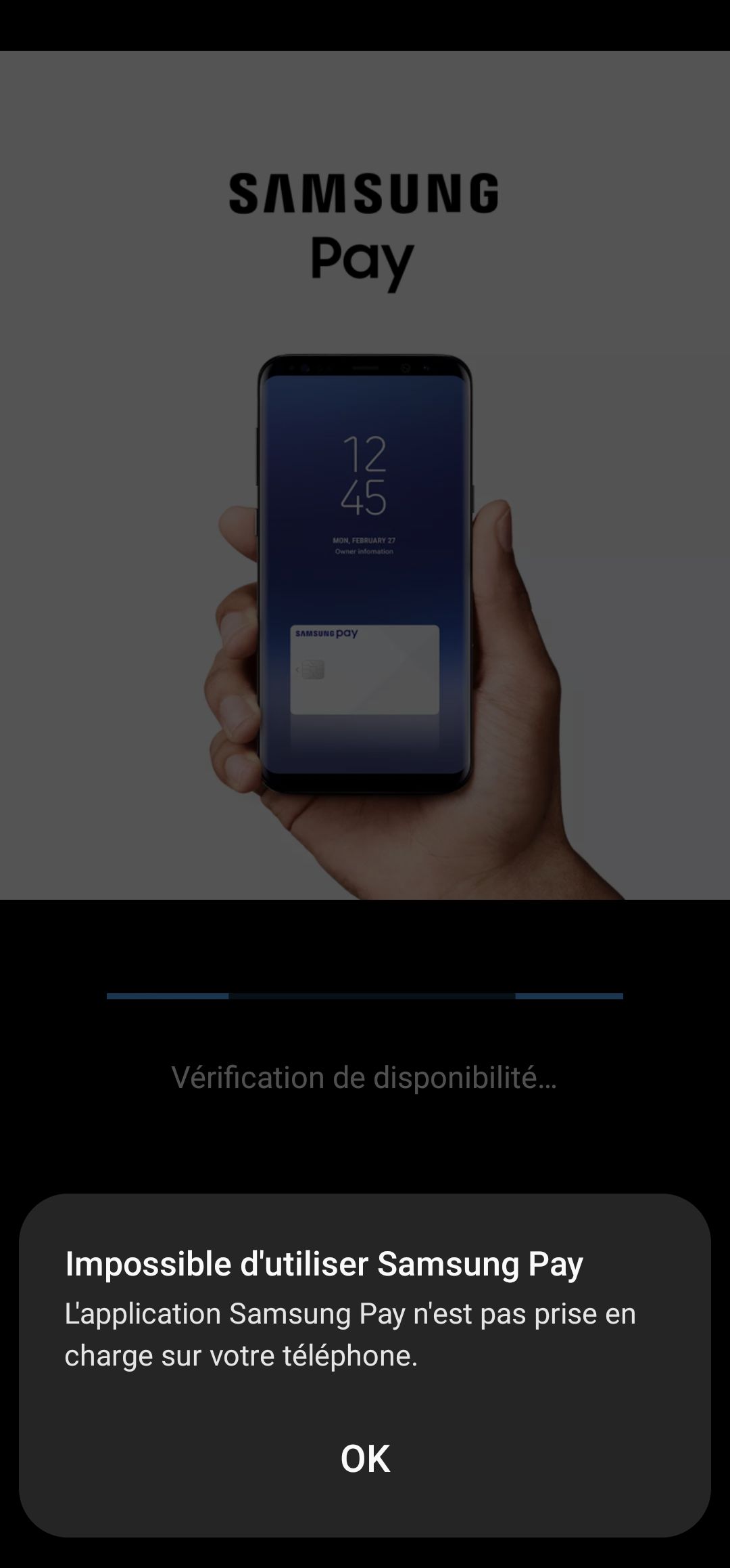 Impossible d'accéder a samsung wallet - Samsung Community