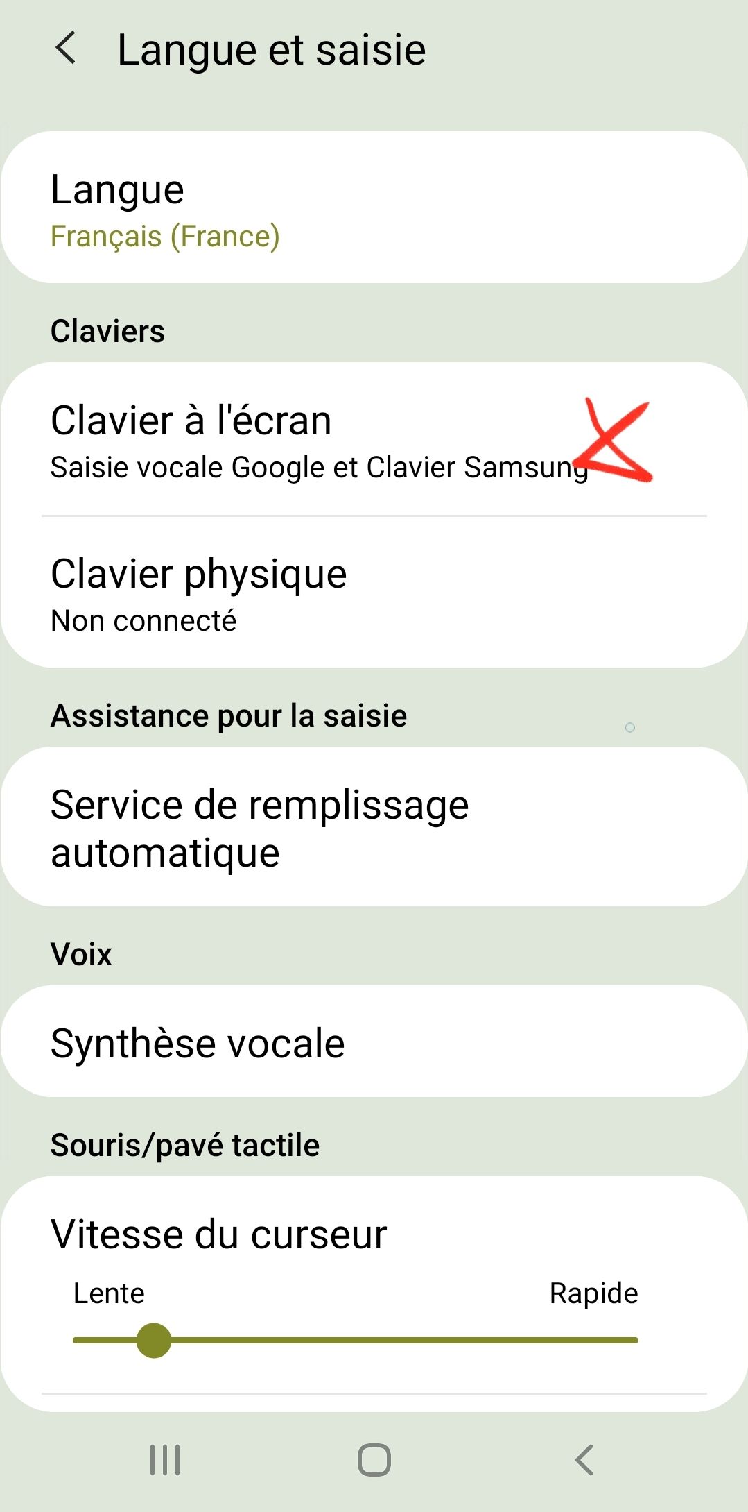 resolu probleme saisie intuitive samsung community