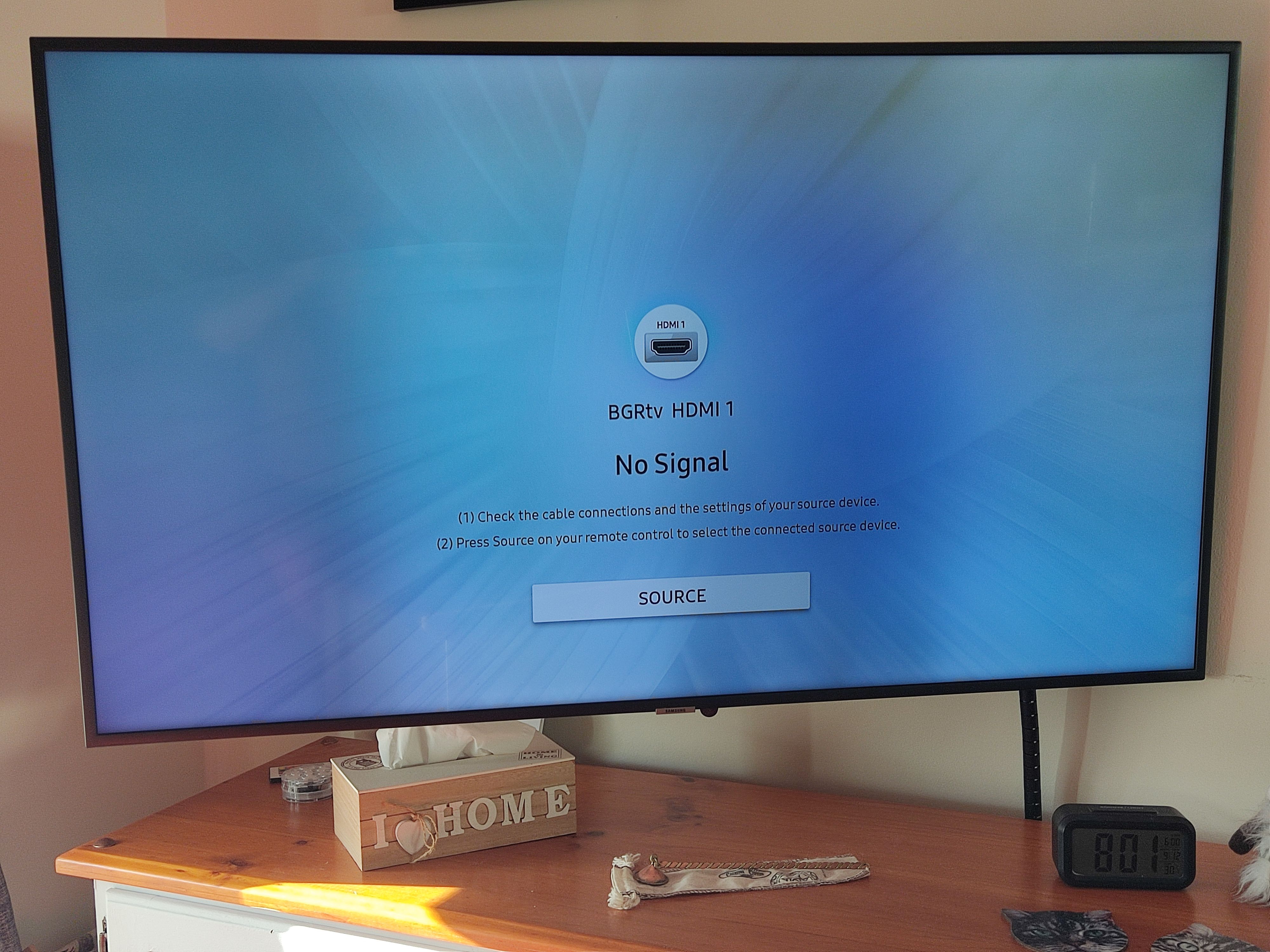 Solved TV Screen has dark section at top of screen Samsung Community