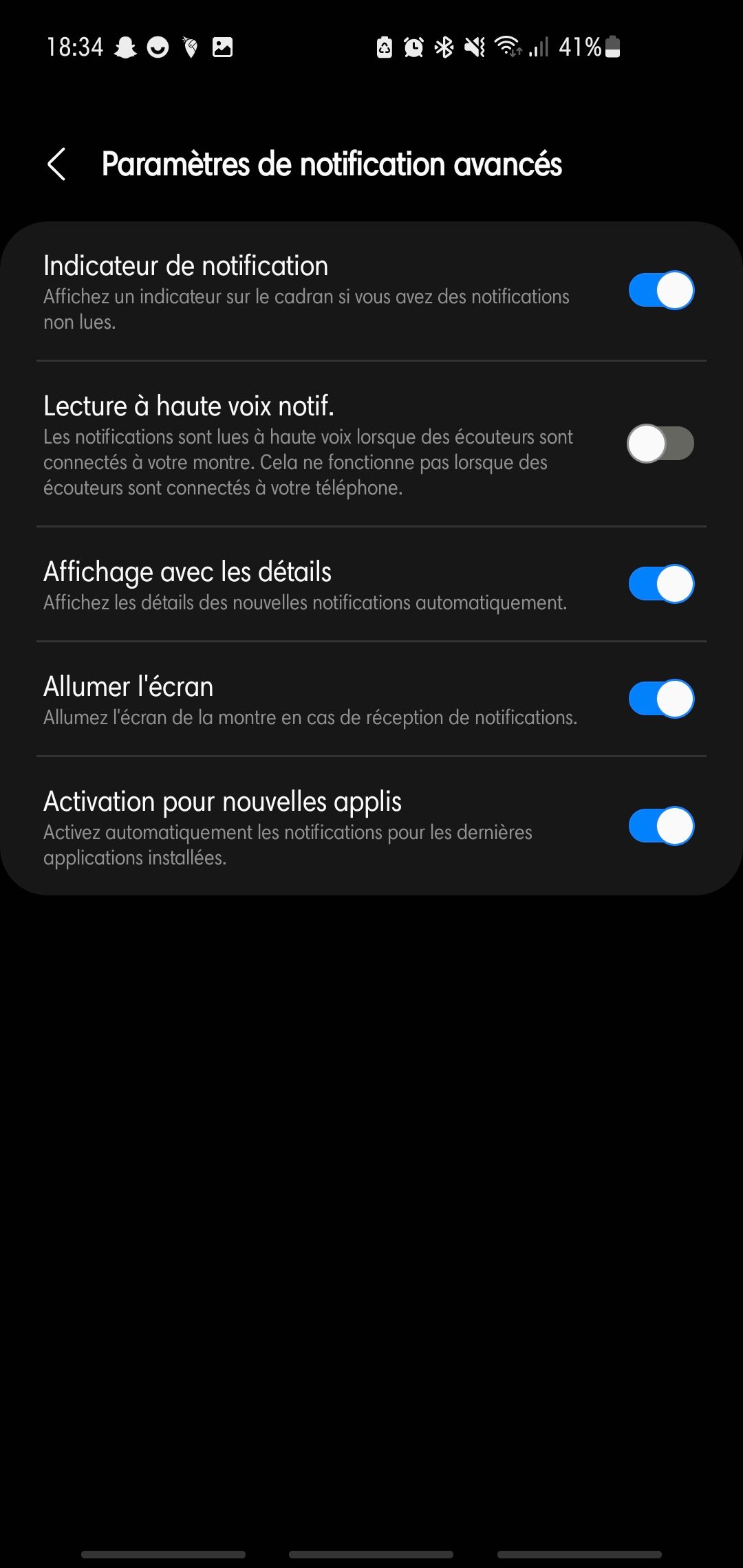 Plus de notifications Galaxy Watch 4 Samsung Community