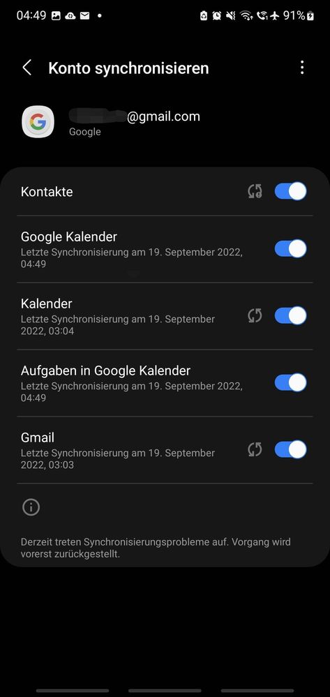Google Kontakte synchronisieren nicht Note10+ - Samsung Community