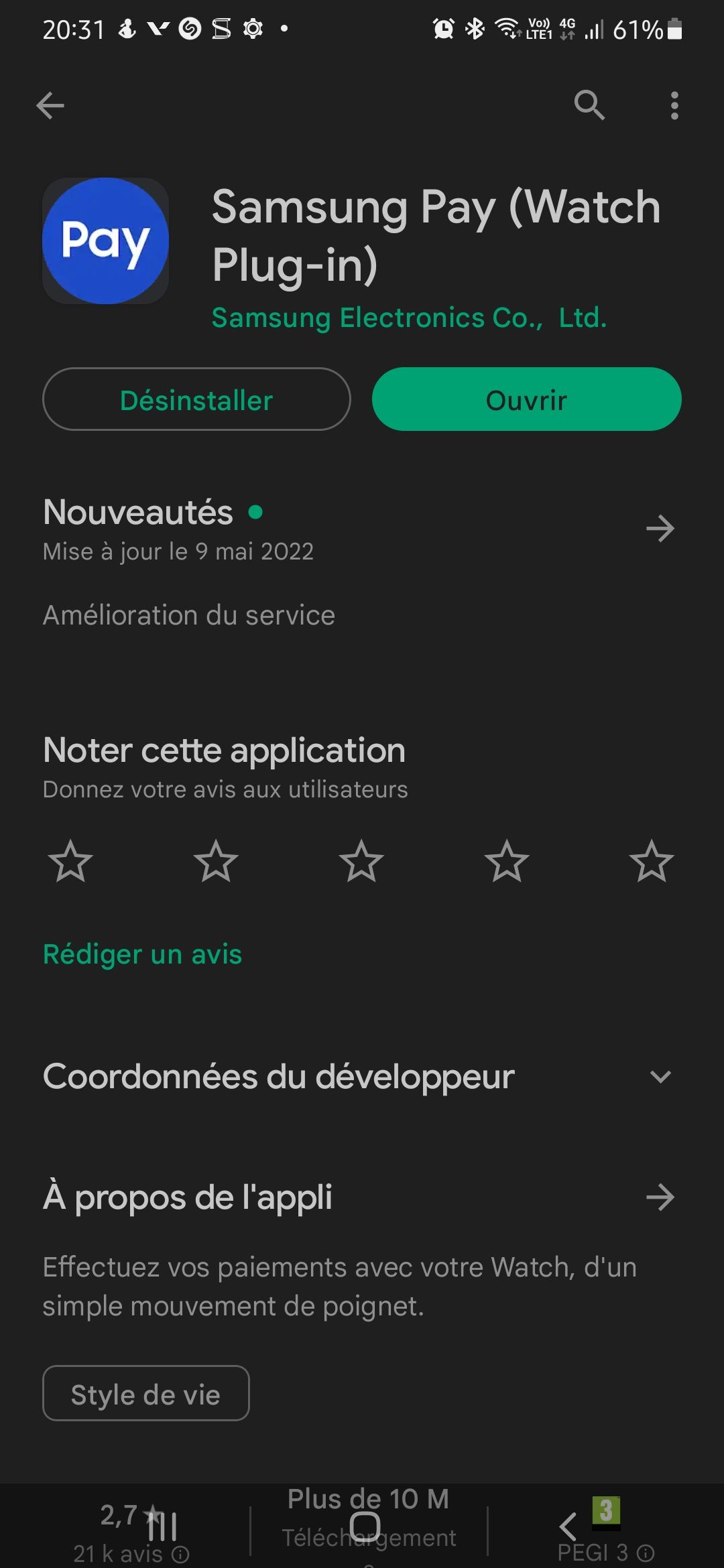 Samsung pay plug in sur galaxy watch active 2 Samsung Community