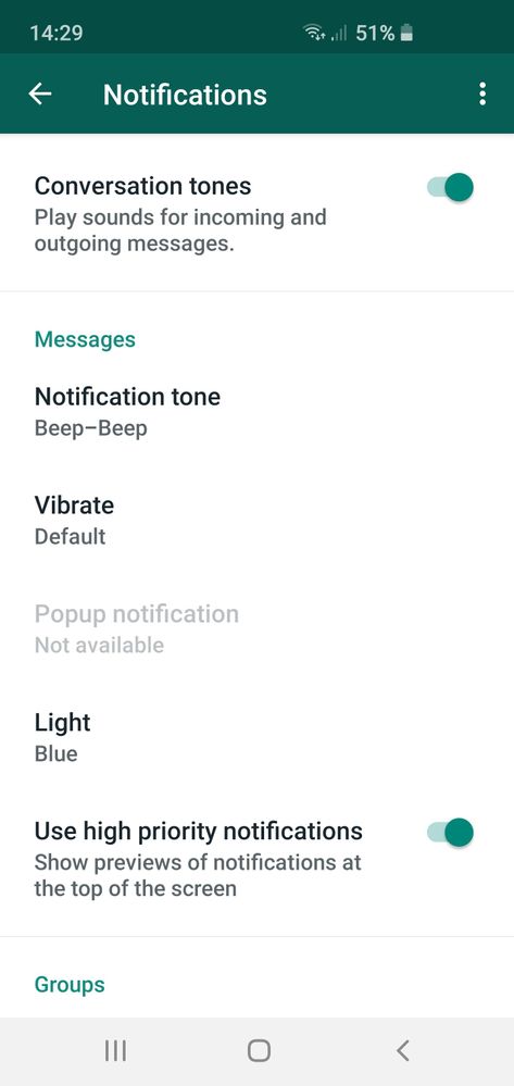 No more WhatsApp pop ups? - Samsung Community