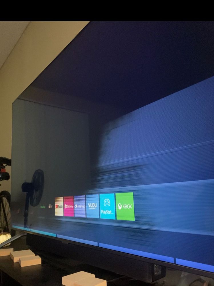 Samsung - 58" Smart Tizen TV turning black in the corner and on and off -  Samsung Community